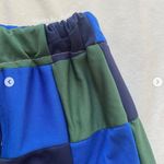 green and blue patchwork skirt Photo 2