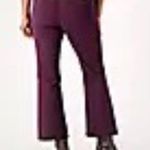 NYDJ  Julia Sateen Relaxed High Rise Flared Jeans In Eggplant, 14R - NWT Photo 1