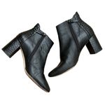 Cole Haan  Black Leather Nella Heeled Booties Sz 8.5 Photo 6