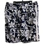 Tommy Bahama  Women's Size 8 Swim Shorts Floral Pattern‎ Casual Beach Blue Used Photo 4