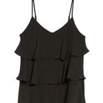 Bobeau  Tiered Ruffle Tank (Black, XS) Photo 2