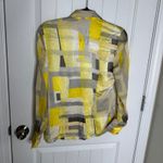 Escada Abstract yellow silk button down shirt size 34‎ quiet luxury old money 4 Photo 6