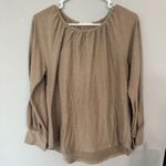 Twenty Second Light Brown Long Sleeve Top Women's Approx Size Large Modest Photo 0