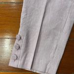 J JILL Women's Preppy Pink Linen Blend Stretch Button Ankle Pants Photo 6