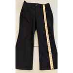 J.Crew  Flare Crop Pants Womens 33" Black High Rise Denim Stretch Travel Work Photo 3