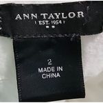 Ann Taylor  White Eyelet Lace A-Line Skirt Summer Floral Cutout Feminine Size 2‎ Photo 3