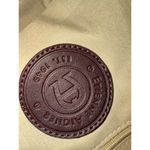 Etienne Aigner Vintage Structured Satchel – Woven Straw & Leather – Brown/Beige Photo 3