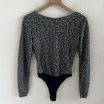 Cosabella Vintage Made in Italy Semi Sheer Bodysuit Printed Neutral Small Photo 1