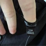 Madewell Plus Sleeveless Wide-Leg Jumpsuit in 100% Linen black size 14 W Photo 3