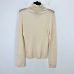 J.Crew  Featherweight Cashmere Turtleneck Sweater Rhinestones Buttercream XL NWT Photo 11