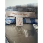 Skies Are Blue  Women’s Plaid 3/4 Sleeve Shirt Dress Medium Photo 5