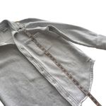 TNA Cozy Button Fleece Boyfriend Fit Button Down Shacket Jacket Gray Grey‎ Small Photo 12