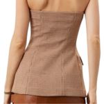 Favorite‎ Daughter Phoebe Bustier Strapless Houndstooth 14 Brown Photo 4
