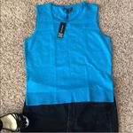 Cable & Gauge  Knit Top Sleeveless Blue Size XL NWT Photo 3