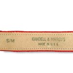 Vintage Kandell & Marcus Cherry Red Multicolor Rainbow Woven Belt Statement Photo 6