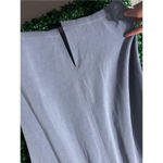 Athleta  Womens Seasoft Tank Midi Dress Size Medium Steel Blue Stretch Drawstring Photo 4