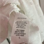 White long sleeve Flowy top Size L Photo 2