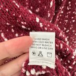 Andree by Unit NWT Andree Burgundy Marled Crew Neck Long Sleeve Pullover Knit Sweater Small Photo 5