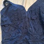 Becca crochet navy 0x 14-16 lots of boob support flattering extraordinary detail Photo 2