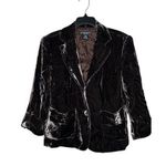 American Vintage Vintage 90s 1990s Y2K 2000s Spenser Jeremy gray velvet blazer rayon silk Photo 0
