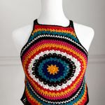 Divided Crochet Crop Tank Photo 0
