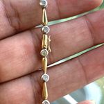 10k Gold Bezel Set Half Carat Diamond Bracelet Photo 1