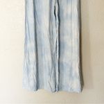 NAADAM Pants Washed Silk Wide Leg Blue Pull On Elastic‎ Waist Lightweight Size S Photo 4
