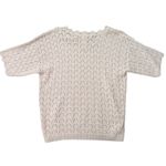 Blair Vintage‎ Scalloped Knit Top Women's Large V Neck Short Sleeve Sweater USA Made Photo 1