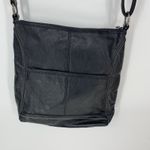 The Sak  Iris Black Leather Crossbody Messenger Style Bag Purse Photo 4