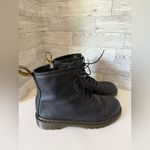 Dr. Martens  Delaney Combat Boots Black Leather‎ Lace Up Photo 3