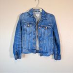 J.Crew  Blue Denim Jacket Womens XXS Jean Classic Fall Staple Basic Capsule Photo 8