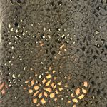 525 America  Black Crochet Open Knit Y2K Boho Layering Top Minimalist S Photo 3