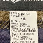 Vintage Sag Harbor Dress Green Plaid Checkered Sleeveless Vneck Front Zip Jumper Green Size 14 Photo 6