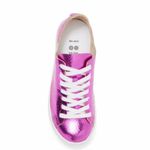 Schultz Ofelia Metallic Pink Leather Casual Lace Photo 13