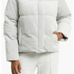 Zella Velvet Puffer Jacket Sz L Photo 12