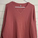 Free People Intimately Pink Waffle Thermal Top size M Photo 5