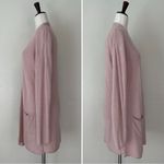 Philosophy Cashmere Blend Dusty Pink Open Front Long Cardigan, Sz Medium Photo 5