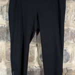 Eileen Fisher Pants Woman's Large Black Stretch Zip Ankle Closet Staple Photo 0