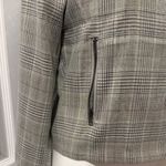 Skies Are Blue  Gray Plaid Shimmery Blazer, Size M Photo 2