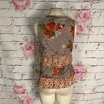 Anthropologie 🔥 5 for 25🔥 Ric rac montage sleeveless mixed print tiered top Photo 4