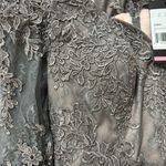 La Femme  Off the Shoulder Lace Mermaid Gown in Pink/Silver, Size 8​​​​​​​​​​ Photo 5