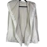 Lululemon  blissed out wrap hooded‎ jacket in white gray cross hood Small 6 Photo 5