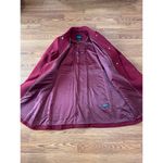 Kate Spade BURGUNDY PEARL BUTTONS A-line Wool Blend Coat size XL Photo 9