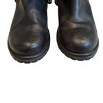 Steve Madden Judgemnt Distressed Black Leather Fleur-De-Lis Riding Boots, Sz 10 Photo 10