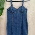 Steve Madden Corset Denim Minidress size Large NWT Photo 2