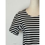 J.Crew Black and White Striped Short Sleeve Crewneck Mini Dress Size XS Photo 6