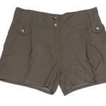 Patrizia Pepe Firenze Small IT 40 Brown High Waist Safari Pleated Shorts Pockets Photo 0