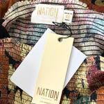 Anthropologie NEW Anthro Nation Los Angeles Ember Tied Midi Dress Floral Print Cotton Size XS Photo 3