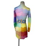 CASABLANCA Waist Cut Bodycon Dress in Rainbow 36 New Mini Cocktail Womens Pink Size undefined Photo 4