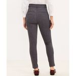 Loft Sutton Skinny Pants Texture Grey Houndstooth Herringbone Tweed Ankle Slim 0 Photo 1